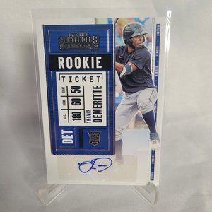 Travis Demeritte 2020 Panini Contenders ' Rookie Ticket ' Autograph #160